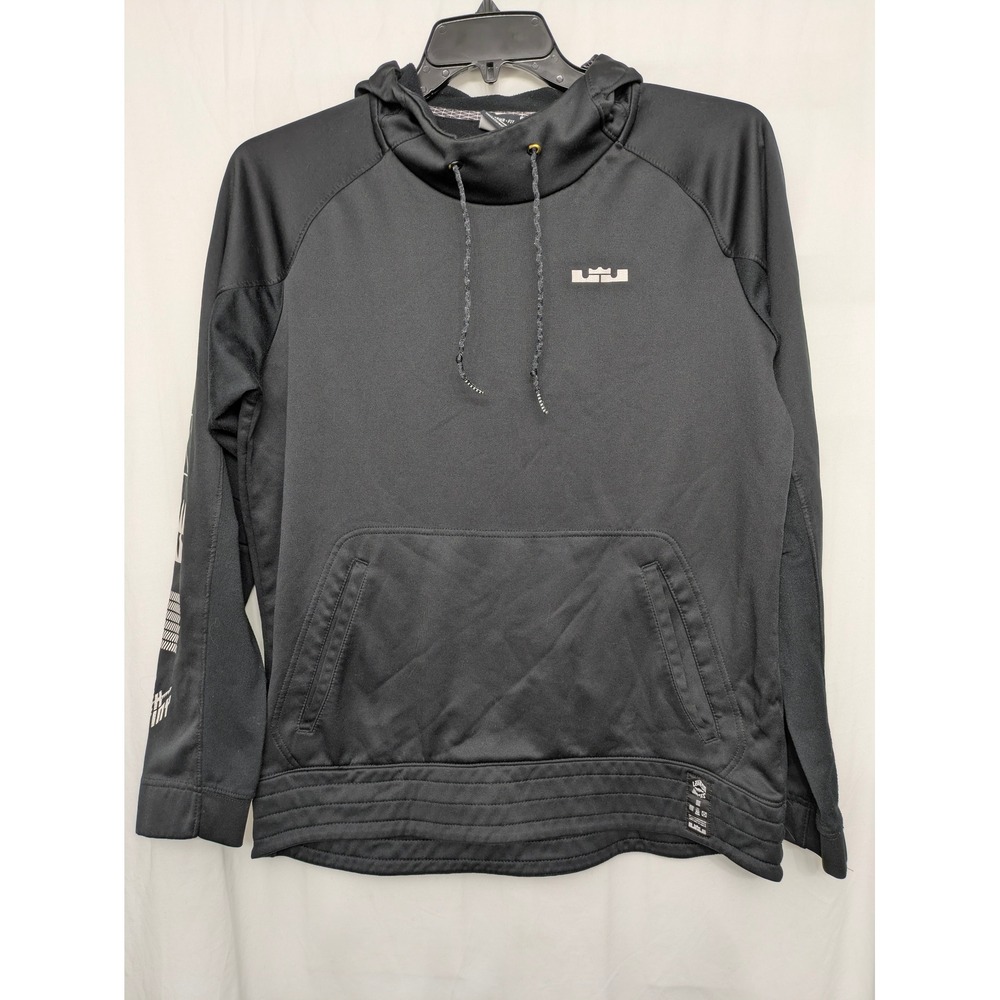 Nike LeBron James Therma-FIT Hoodie Mens Medium Black Fate Loves The Fearless
